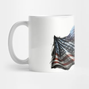 Eagle on Flag Mug